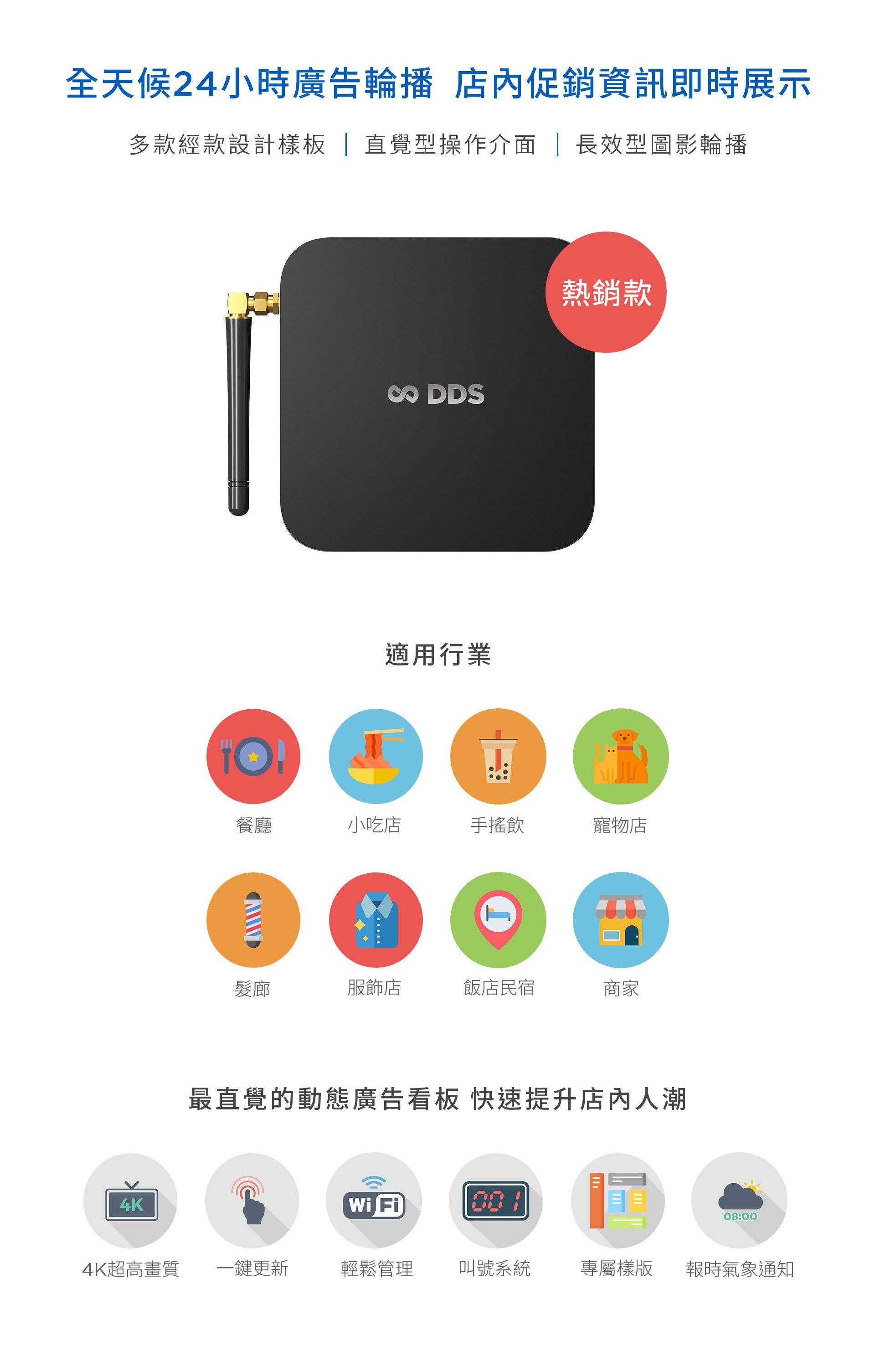購買DDS藍眼分離式廣告機
